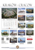 2025 Polska Poland KRAKOW Landscape Wall Calendar (Bilingual)