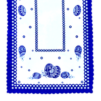 Blue Dot Polish Pottery Easter Eggs Table Runner 39