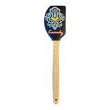 Polish Folk Art Kashubian Non-Scratch Spatula with Wooden Handle