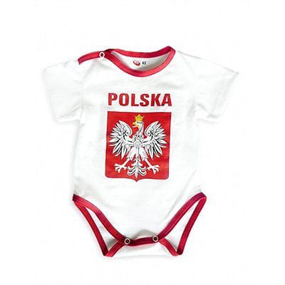 Polish Flag Onesie - Cute Polish Flag Heart - Poland Baby Bodysuit