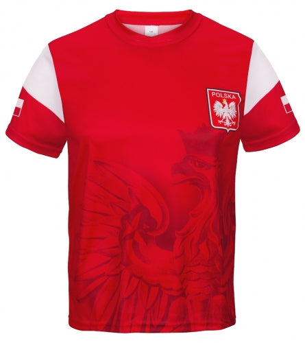 REAN Polska Eagle Athletic Soccer Jersey Shirt Mens / L / Red